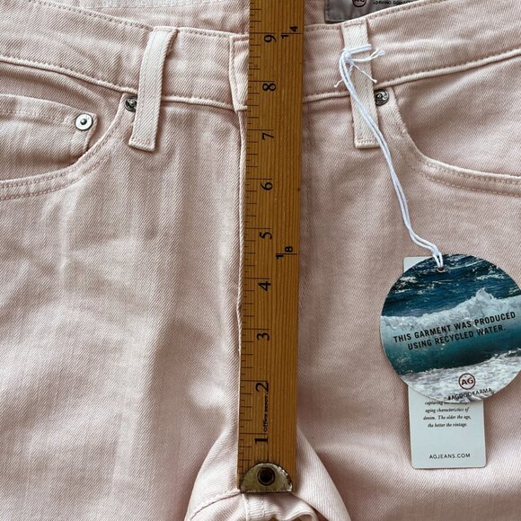 AG ADRIANO GOLDSCHMIED THE EX BOYFRIEND SLIM WOMEN’S JEANS 26 Pink Low Rise NWT - Picture 14 of 16